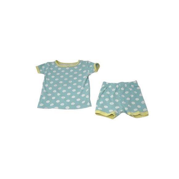 Baby Girl's Shorts & Shirts - 3 Outfits - Green, Yellow, & Turquoise - Size 12 M - Picture 6 of 8
